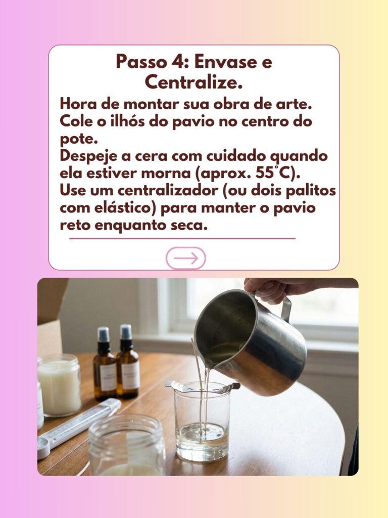 Como envasar as velas artesanais