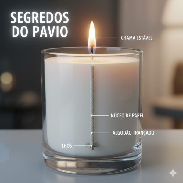 segredos do pavio de uma vela